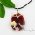 water drop flower rose quartz agate semi precious stone seashell necklaces pendants