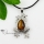 water drop frog tigereye turquoise amethyst glass opal agate semi precious stone necklaces pendants
