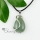 water drop rose quartz opal amethyst jade turquoise tigereye semi precious stone necklaces pendants