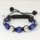white alternating macrame crystal beads bracelets jewelry