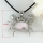 white pink oyster sea shell pendants rhinestone crab openwork necklaces mop jewellery
