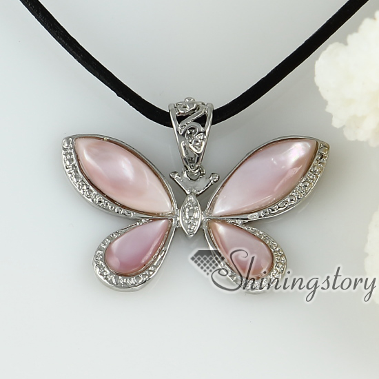 abalone sea shell pendants butterfly necklaces mop jewellery