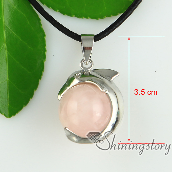 Dolphin Ball Chakra Stones Pendentif Guérison Collier Bijoux Dolphin Ball Chakra Pierres Pendentif Guérison Collier Bijoux Cristaux Pour Bijoux Colliers À La Main Avec Des Pendentifs