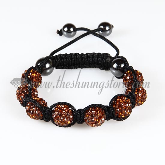 macrame disco ball pave beads bracelets jewelry armband