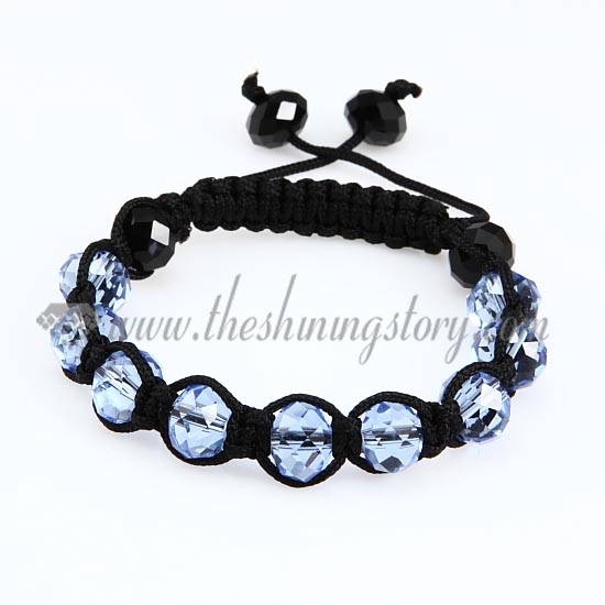 macrame glitter ball crystal beads bracelets jewelry armband