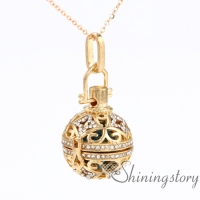 aromatherapy necklace diffuser locket wholesale jewelry lockets essential oil pendant necklace