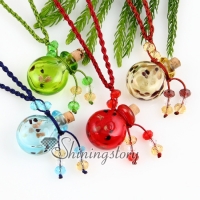 empty small glass vial necklace pendants aromatherapy pendants necklace wholesale distributor handcrafted lampwork glass jewellery hand blowm