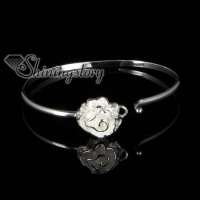 925 sterling silver filled brass rose bangles bracelest