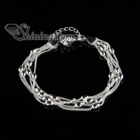 925 sterling silver filled brass tassel olive charm bracelets