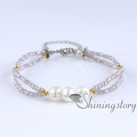 chunky pearl bracelet handmade boho jewellery bohemian bracelets boho bridal jewelry pearl bridal jewelry