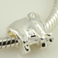 elephant silver plated european charms fit for bracelets