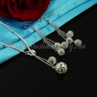 filigree toggle necklaces and dangle earrings jewelry sets