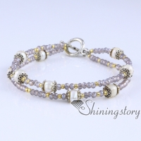 freshwater pearl bracelet pearl stretch toggle bracelets with crystal and seed beads pearls bridal jewelry wedding jewellery online