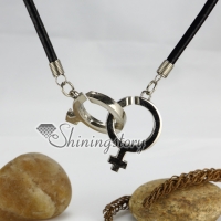 genuine leather stainless steel arrow cross round pendants necklaces antique punk gothic styole