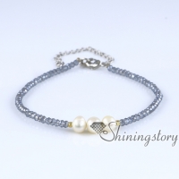 girls pearl bracelet simple pearl bracelet bohemian bracelets boho bridal jewelry real pearl jewelry boho beaded bracelets