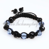 macrame disco crystal ball beads bracelets jewelry armband