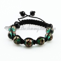macrame glitter murano glass beads bracelets jewelry armband