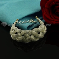 mesh 925 sterling silver plated bracelets jewelry