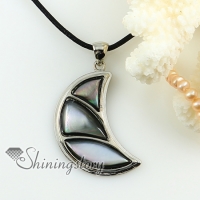 moon penguin white oyster sea shell mother of pearl pendants for necklaces