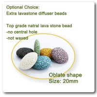 oblate shape lava stone beads essential oil diffuser 100 pc a lot