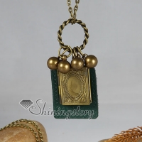 photo locket brass antique long chain pendants necklaces