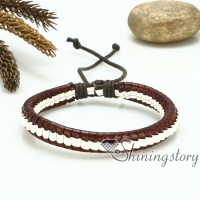 pu leather drawstring bracelets snake chain adjustable bracelets macrame bracelet woven bracelet magnetic buckle