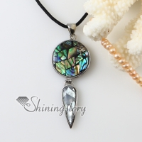round teardrop rainbow abalone seashell mother of pearl oyster sea shell white oyster shell pendants for necklaces