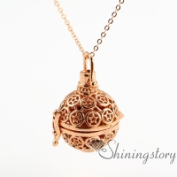 star openwork essential oil necklace wholesale diffuser lockets jewelry scents diffuser necklace diy metal volcanic stone