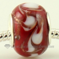 swirled murano glass beads for fit charms bracelets