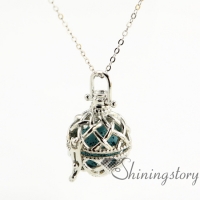 woven openwork essential oil jewelry wholesale diffuser necklace perfume necklace diffuser jewelry wholesale metal volcanic stone