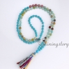 108 meditation beads tibetan prayer beads hindu prayer beads tassel pendant necklace wholesale spiritual jewelry design D