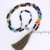 7 chakra jewelry meditation beads prayer bead store tassel necklace wholesale yoga jewelry design A
