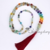 7 chakra jewelry meditation beads prayer bead store tassel necklace wholesale yoga jewelry design B