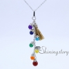 7 chakra bead necklace meditation mantra mala beads wholesale chakra balancing jewelry healing crystal jewelry design E