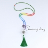 7 chakra necklace aromatherapy necklace beaded tassel necklaces diffuser necklace essential oil necklace design B