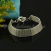 925 sterling silver plated mesh toggle bracelets jewelry silver
