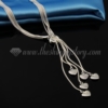 925 sterling silver plated tassel toggle necklaces jewelry silver