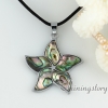 abalone oyster sea shell necklaces rainbow white pink yellow flower pendants mop jewellery design A
