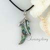 abalone oyster sea shell necklaces rhinestone leaf pendants mop jewellery design C