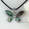 abalone sea shell pendants butterfly necklaces mop jewellery design C