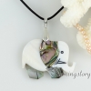 abalone sea shell pendants elephant patchwork necklaces mop jewellery design A