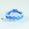 adjustable friendship drawstring wrap bracelets crystal beads crystal beaded macrame bracelet jewelry design D