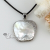 apple sea water rainbow abalone white oyster shell mother of pearl necklaces pendants necklaces pendants design B