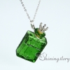 aromatherapy necklace wholesale murano glass essential oil pendants necklace diffusers design A