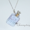 aromatherapy necklace wholesale murano glass essential oil pendants necklace diffusers design B