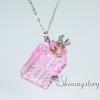 aromatherapy necklace wholesale murano glass essential oil pendants necklace diffusers design G