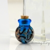 ball glitter murano glass handmade murano glassglass vial pendantmemorial urn jewelrycremation ashes jewelry design D
