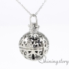 ball necklace locket scented necklace small locket essential oil pendants wholesale metal volcanic stone openwork necklaces design C