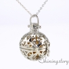 ball necklace locket scented necklace small locket essential oil pendants wholesale metal volcanic stone openwork necklaces design E
