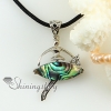 ballet dancer white oyster rainbow abalone sea shell mother of pearl pendant necklace design B